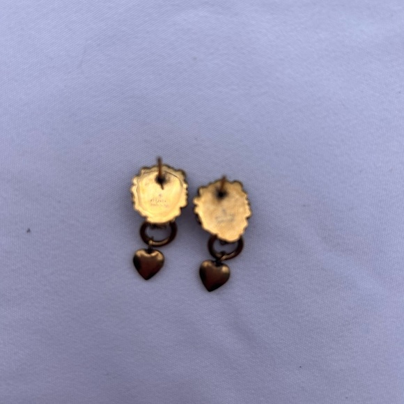 🌺AUTHENTICATED Vintage Gucci Lion Head & Heart Dangle Earrings – With Box & Bag - Picture 9 of 14